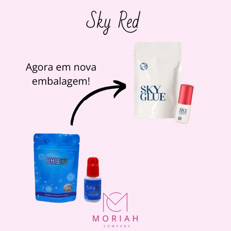 imagem Cola Sky Tampa Vermelha 5ml